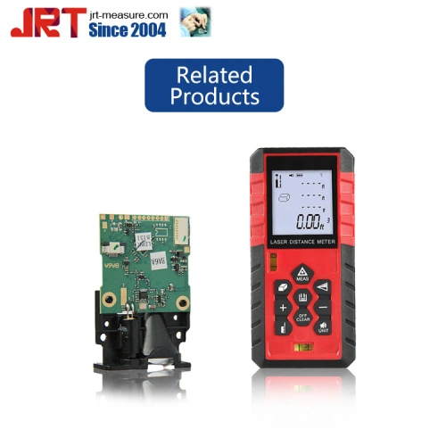 Handheld laser measuring device outlet